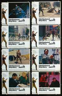 v135 DIRTY HARRY 8 movie lobby cards '71 Clint Eastwood classic!