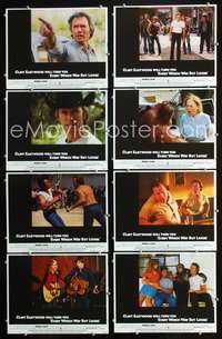 v150 EVERY WHICH WAY BUT LOOSE 8 movie lobby cards '78 Clint Eastwood