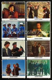 v157 FALCON & THE SNOWMAN 8 movie lobby cards '85 Sean Penn, Tim Hutton