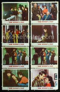 v167 FIEND WITHOUT A FACE 8 movie lobby cards '58 Marshall Thompson