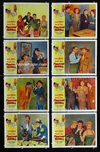 v169 FIGHTING TROUBLE 8 movie lobby cards '56 Bowery Boys, Jergens
