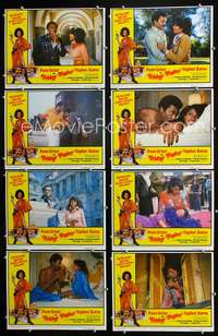 v196 FRIDAY FOSTER 8 movie lobby cards '76 Pam Grier, Yaphet Kotto