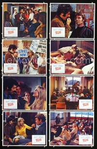 v214 GETTING STRAIGHT 8 movie lobby cards '70 Candice Bergen, Gould