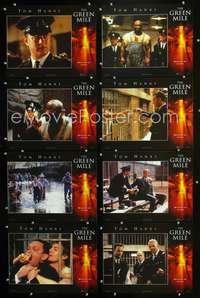 v229 GREEN MILE 8 int'l movie lobby cards '99 Stephen King, Tom Hanks
