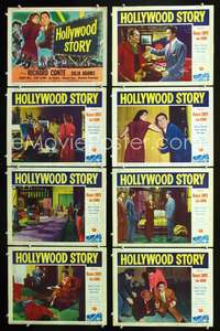 v254 HOLLYWOOD STORY 8 movie lobby cards '51 Richard Conte, Julie Adams