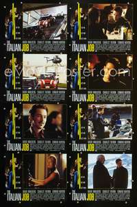 v269 ITALIAN JOB 8 movie lobby cards '03 Mark Wahlberg, Theron
