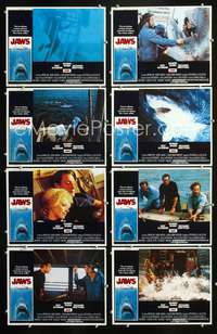 v276 JAWS 8 movie lobby cards '75 Steven Spielberg classic shark!