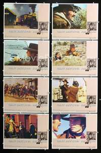 v281 JOE KIDD 8 movie lobby cards '72 Clint Eastwood, John Sturges