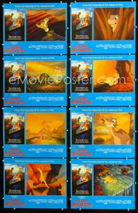 v297 LAND BEFORE TIME 8 movie lobby cards '88 Spielberg, Lucas, Bluth