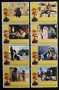 v308 LIFE & TIMES OF JUDGE ROY BEAN 8 movie lobby cards '72 Paul Newman
