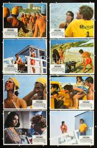 v310 LIFEGUARD 8 movie lobby cards '76 Sam Elliot, Kathleen Quinlan
