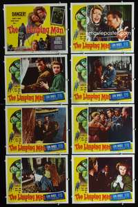 v312 LIMPING MAN 8 movie lobby cards '53 Lloyd Bridges, Moira Lister