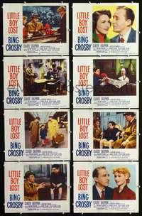 v313 LITTLE BOY LOST 8 movie lobby cards '53 Bing Crosby, Fourcade