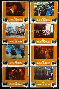 v315 LONG RIDERS 8 movie lobby cards '80 Walter Hill, Carradines!