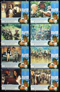 v329 MAJOR PAYNE 8 int'l movie lobby cards '95 tough Damon Wayans!