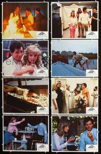 v340 MAN WHO WASN'T THERE 8 movie lobby cards '83 3-D, Guttenberg
