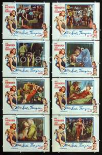 v370 MISS SADIE THOMPSON 8 movie lobby cards '54 sexiest Rita Hayworth!