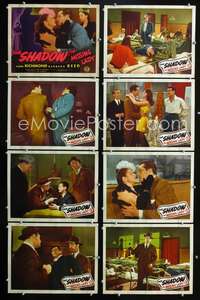 v371 MISSING LADY 8 movie lobby cards '46 Richmond as The Shadow!