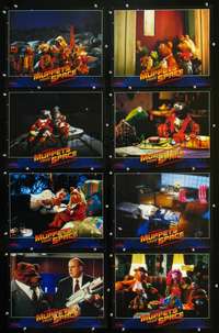 v388 MUPPETS FROM SPACE 8 movie lobby cards '99 Henson, Kermit!