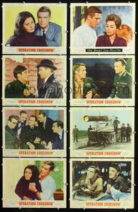 v435 OPERATION CROSSBOW 8 movie lobby cards '65 Sophia Loren, Peppard