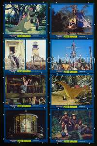 v448 PETE'S DRAGON 8 movie lobby cards '77 Walt Disney, Helen Reddy