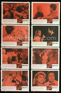 v449 PHAEDRA 8 movie lobby cards '62 Melina Mercouri, Anthony Perkins