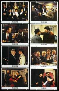 v452 PHILADELPHIA 8 int'l movie lobby cards '93 Tom Hanks, Denzel