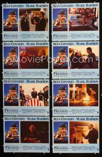 v462 PRESIDIO 8 movie lobby cards '88 Sean Connery, Mark Harmon