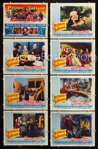 v466 PRINCE VALIANT 8 movie lobby cards '54 Robert Wagner, Janet Leigh