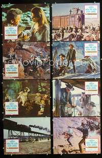 v468 PROFESSIONALS 8 movie lobby cards '66 Burt Lancaster, Lee Marvin