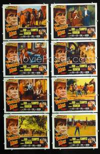 v586 VIOLENT MEN 8 movie lobby cards '54 Glenn Ford, Barbara Stanwyck