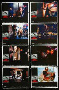 v613 YAKUZA 8 movie lobby cards '75 Robert Mitchum, Paul Schrader