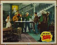 w062 ARIZONA COWBOY movie lobby card #4 '49 Rex Allen caught by bad guys!