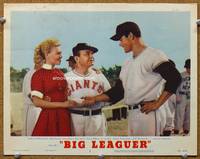 w106 BIG LEAGUER movie lobby card #3 '53 Edward G. Robinson, Vera-Ellen, baseball!