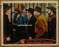 w111 BLACK MARKET RUSTLERS movie lobby card '43 Ray Crash Corrigan behind bars!