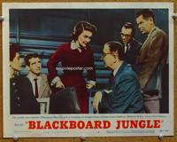 w113 BLACKBOARD JUNGLE movie lobby card #4 '55 Glenn Ford, Richard Kiley, Louis Calhern