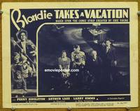 w122 BLONDIE TAKES A VACATION movie lobby card R50 Penny Singleton, Arthur Lake