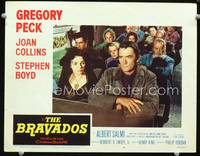 w141 BRAVADOS movie lobby card #6 '58 Gregory Peck, Joan Collins