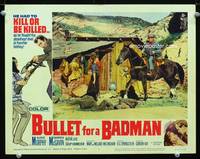 w154 BULLET FOR A BADMAN movie lobby card #3 '64 Darren McGavin & Ruta Lee 2-shot!