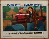 w158 BY THE LIGHT OF THE SILVERY MOON lobby card #8 '53 Doris Day, Gordon McRae in raccoon coat!