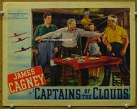 w166 CAPTAINS OF THE CLOUDS movie lobby card '42 James Cagney, Alan Hale