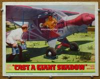 w171 CAST A GIANT SHADOW movie lobby card #2 '66 Frank Sinatra in airplane!