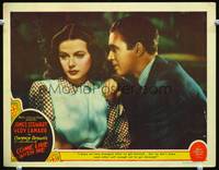 w191 COME LIVE WITH ME movie lobby card '41 great James Stewart & sexy Hedy Lamarr close up!