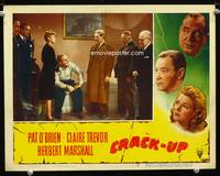 w203 CRACK-UP movie lobby card #3 '46 Pat O'Brien, sexy Claire Trevor, Herbert Marshall