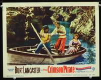 w207 CRIMSON PIRATE movie lobby card '52 Burt Lancaster, Nick Cravat, Eva Bartok