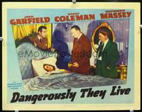 w219 DANGEROUSLY THEY LIVE movie lobby card '42 Nancy Coleman, Raymond Massey