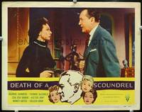 w230 DEATH OF A SCOUNDREL movie lobby card #1 '56 George Sanders, Yvonne De Carlo