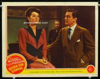 w241 DESIGN FOR SCANDAL movie lobby card '41 Rosalind Russell & Walter Pidgeon 2-shot!
