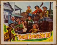 w261 DON'T FENCE ME IN movie lobby card '45 Roy Rogers plays guitar with the Sons of the Pioneers!