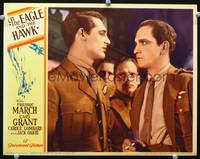 w277 EAGLE & THE HAWK movie lobby card '33 soldiers Cary Grant & Fredric March close up!